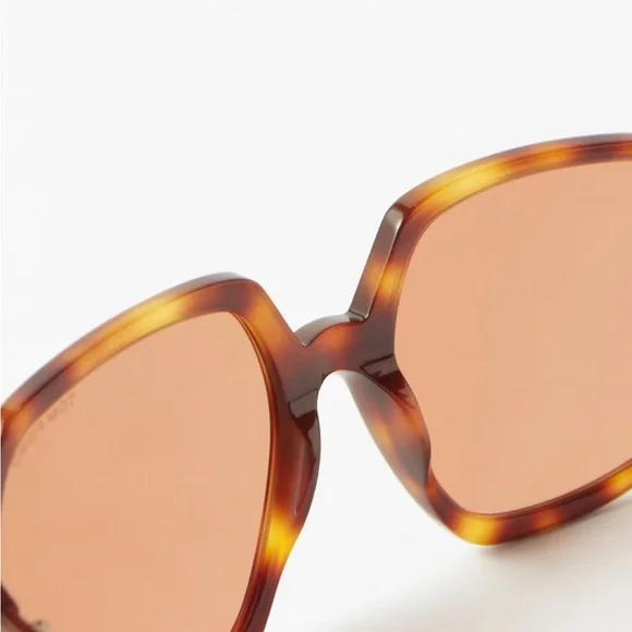 Tom Ford Light Havana Delphine-02 Sunglasses TF992 NEW TOM FORD DELPHINE-02 TF992 01B WOMEN SUNGLASSES FT0992/S  main image 4